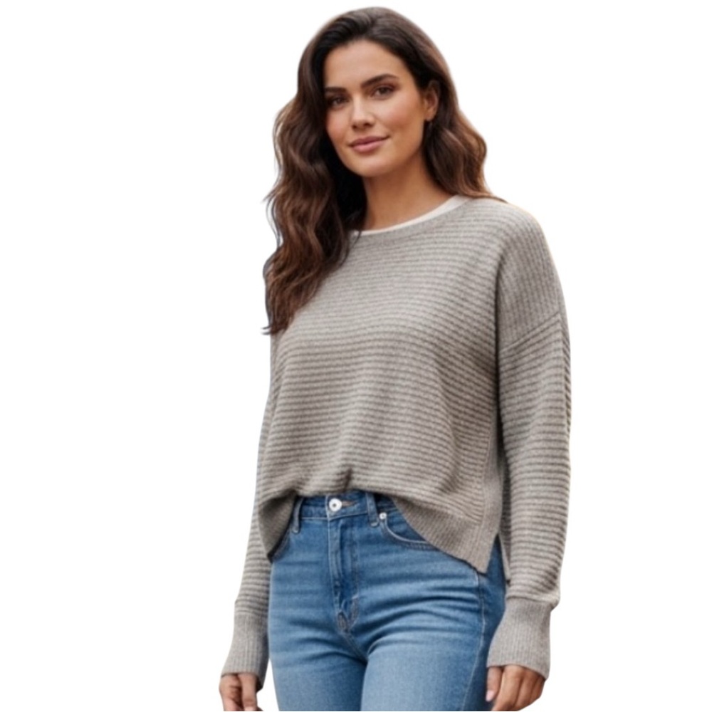 Sunday Sunday by Banana Republic Merino Wool Cashmere Sweater | Gray L